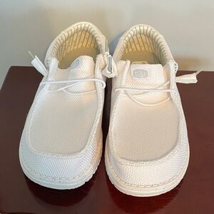 Hey Dude Men’s White Sneakers